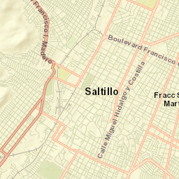 Saltillo Street Map