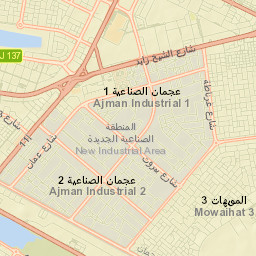 Ajman City Street Map