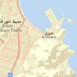 Khawr Fakkān Street Map