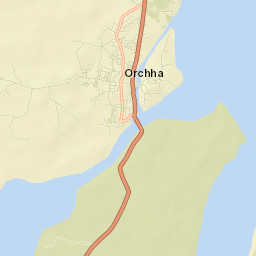 Orchha Street Map