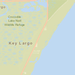 North Key Largo Street Map