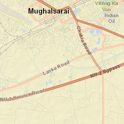 Mughal Sarai Street Map