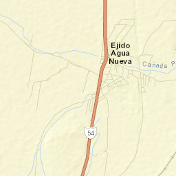 Agua Nueva Street Map