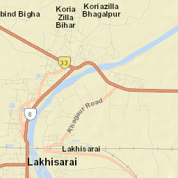 Luckeesarai Street Map