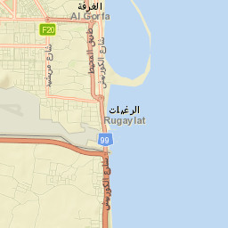 Al Fujairah City Street Map