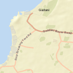Gadani Street Map