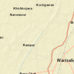 Waris Aliganj Street Map