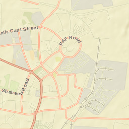 Malir Cantonment Street Map
