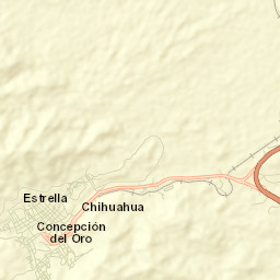 Concepción del Oro Street Map