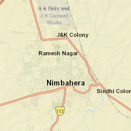Nimbahera Street Map