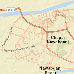 Nawābganj Street Map