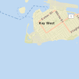 Key West, Florida, USA Street Map
