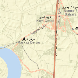 Kawm Umbū Street Map