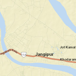 Jangipur Street Map