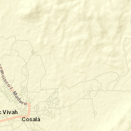 Cosalá Street Map