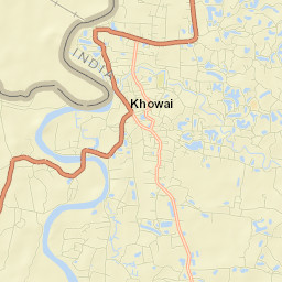 Khowai Street Map