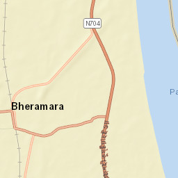 Bherāmāra Street Map