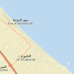 Al Khābūrah Street Map