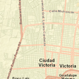 Ciudad Victoria Street Map