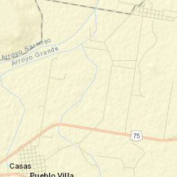 Casas Street Map