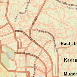 Paltan Street Map