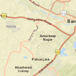 Banswara Street Map