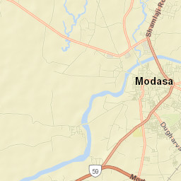 Modasa Street Map