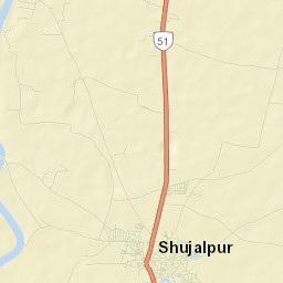 Shujalpur Street Map