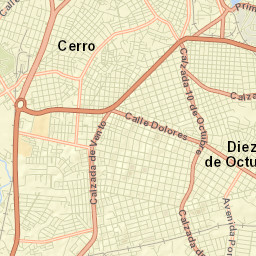 Diez de Octubre Street Map