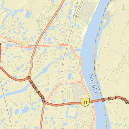 Bansberia Street Map