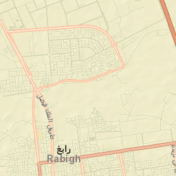 Rābigh Street Map