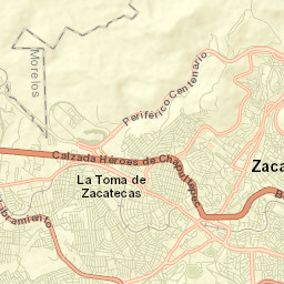 Zacatecas Street Map