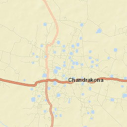 Chandrakona Street Map