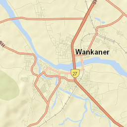 Wankaner Street Map