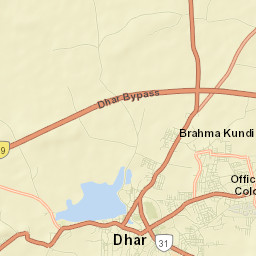 Dhar Street Map