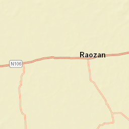 Raojān Street Map