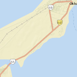 Okha Street Map