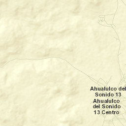 Ahualulco del Sonido Trece Street Map