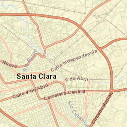 Santa Clara Street Map