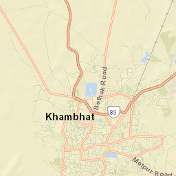 Khambhat Street Map