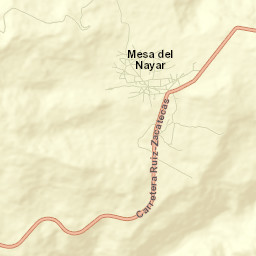 Mesa del Nayar Street Map