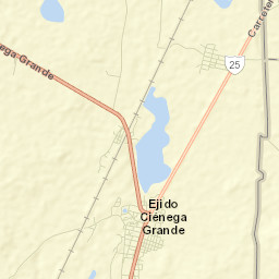 Ciénega Grande Street Map