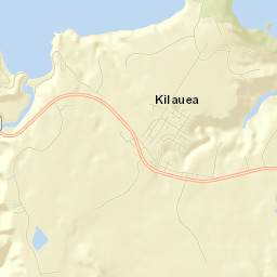 Kīlauea Street Map
