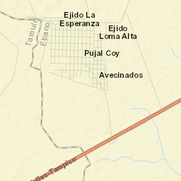 Pujal-Coy Street Map