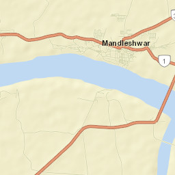 Mandleshwar Street Map