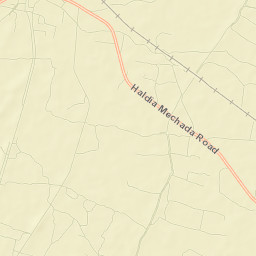 Mahishadal community development block Street Map