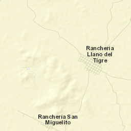 Llano del Tigre Street Map