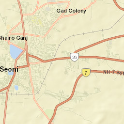 Seoni Street Map
