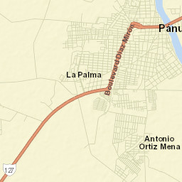 Pánuco Street Map