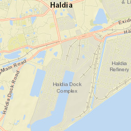 Haldia Street Map